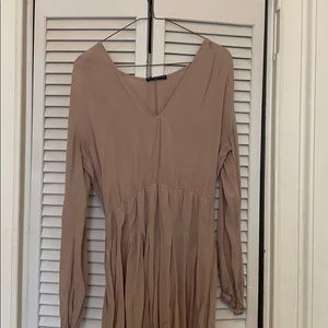 Long sleeve mini dress